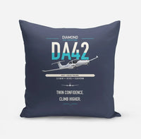 Thumbnail for Diamond DA42-VI design on navy blue pillow