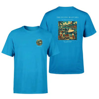 Thumbnail for VINTAGE G4055 - The Flying Boat Era - Double-Side T-Shirt design on turquoise double side t shirt