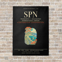 Thumbnail for Francisco C. Ada Saipan International Airport SPN - Canvas Framed - Black