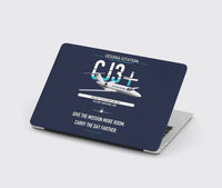 Thumbnail for Cessna Citation CJ3+ design on navy blue MacBook case