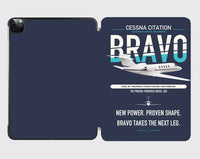 Thumbnail for Cessna Citation Bravo design on navy blue ipad tablet case