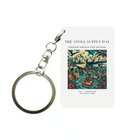 Thumbnail for VINTAGE G4189 - The Atoll Supply Day - Designed Key Chain design on white