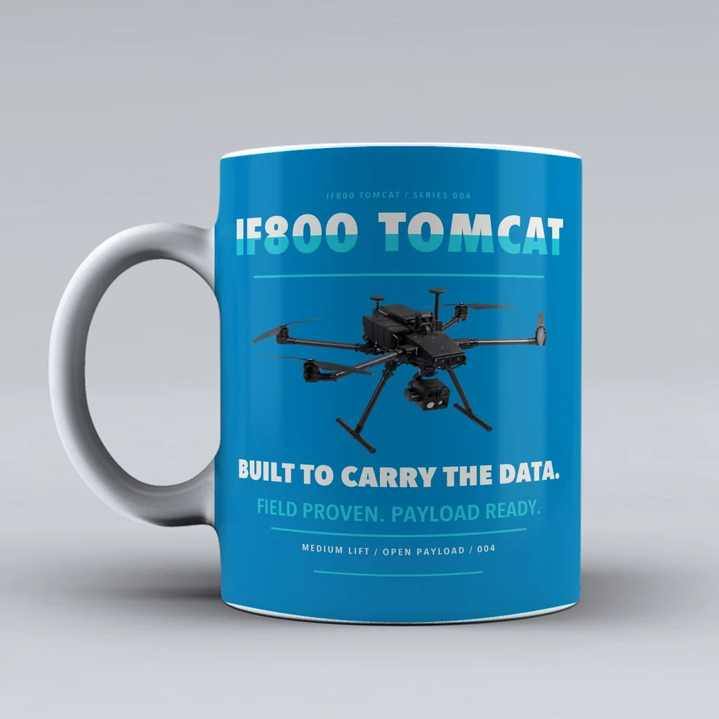 Flight IF800 Tomcat Mug design on turquoise inspired