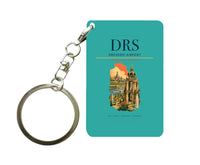 Thumbnail for Dresden Airport (DRS) design on turquoise key chain