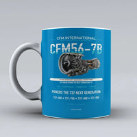 Thumbnail for Mug design on turquoise cfm56 7b