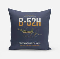 Thumbnail for B-52H Stratofortress design on navy blue pillow