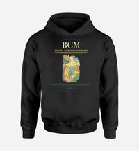 Thumbnail for Greater Binghamton Airport (BGM) design on black hoodie single-side print