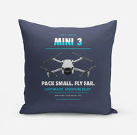 Thumbnail for DJI Mini 3 design on navy blue pillow