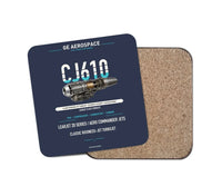Thumbnail for CJ610 design on navy blue 1 piece coaster