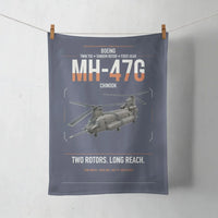 Thumbnail for Boeing MH-47G Chinook design on navy blue towel