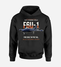 Thumbnail for F6U-1 PIRATE design on black hoodie single side