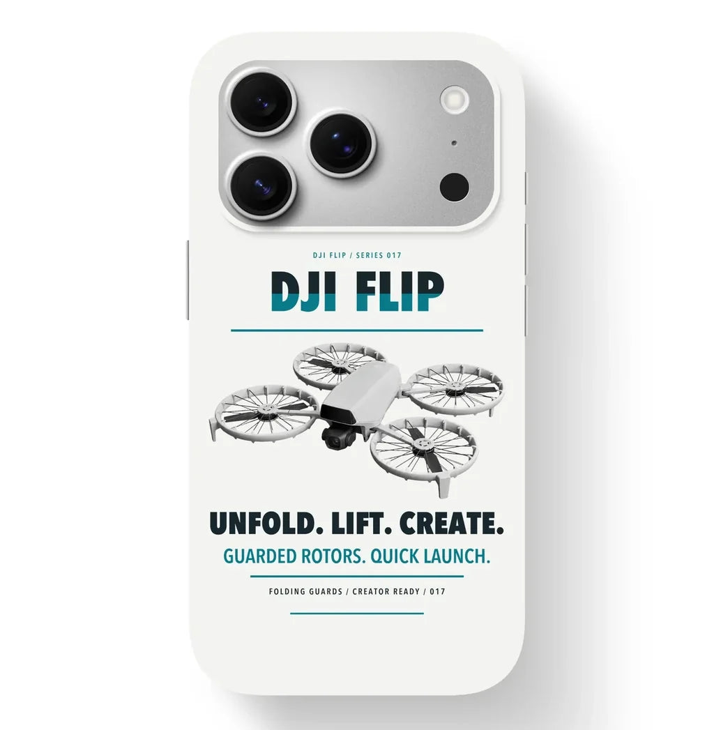 DJI Flip Case design on white iphone case