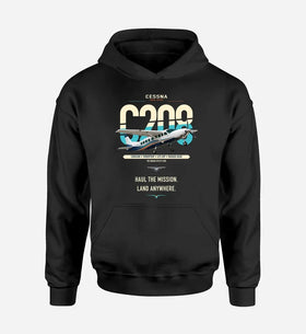 Single-Side Printing — Cessna 208 Caravan Double-Side Hoodie