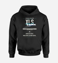 Thumbnail for Cessna Citation XLS design on black double-side hoodie, single-side print