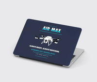 Thumbnail for Percepto Air Max design on navy blue MacBook case
