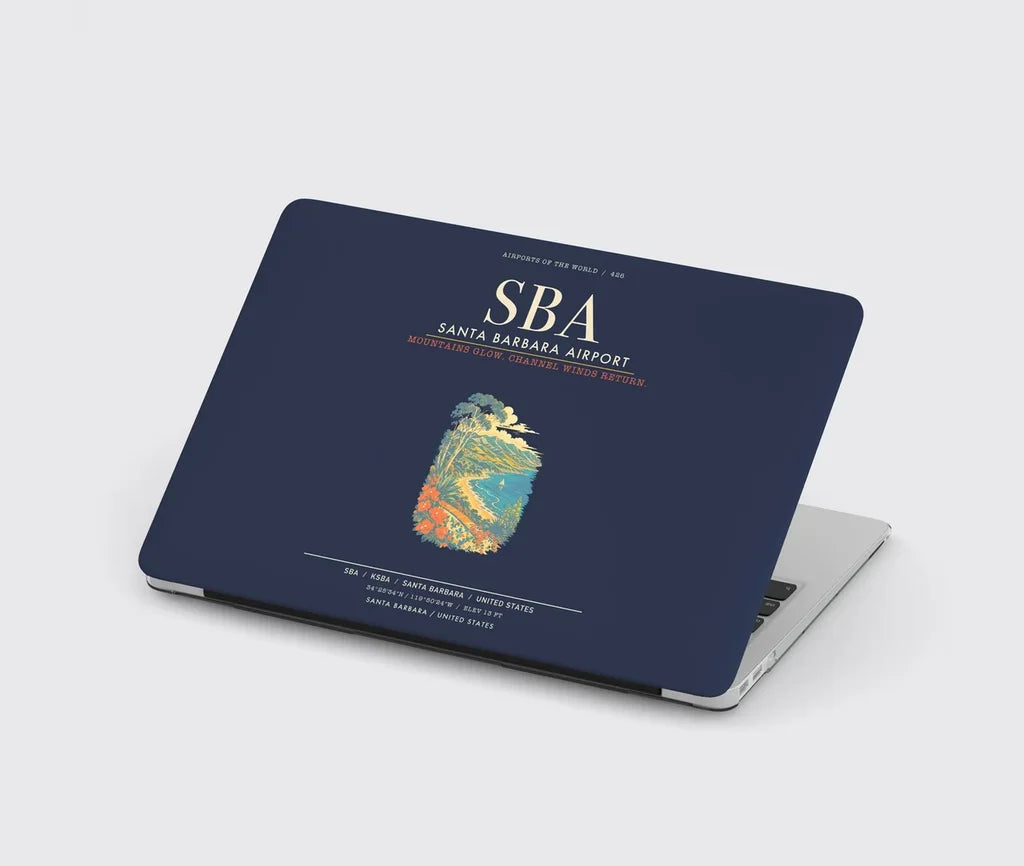 Santa Barbara Airport SBA - Navy Blue