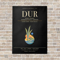 Thumbnail for King Shaka International Airport DUR - Canvas Framed - Black