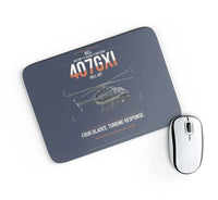 Thumbnail for Bell 407GXi design on navy blue rectangle mouse pad