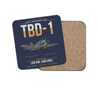 Thumbnail for TBD-1 Devastator design on navy blue 1 piece coaster