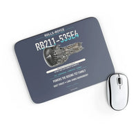 Thumbnail for RB211-535E4 design on navy blue rectangle mouse pad