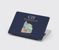 Thumbnail for Great Falls International Airport (GTF) design on navy blue MacBook case