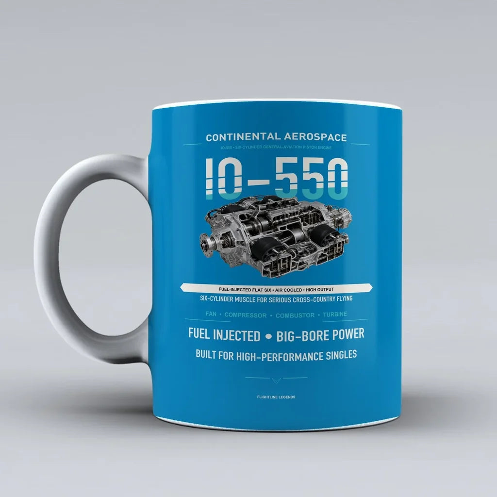 Mug design on turquoise io 550