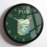 Thumbnail for Piarco International Airport POS Wall-Clock Framed - Dark Green