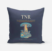 Thumbnail for Ivato International Airport (TNR) design on navy blue pillow