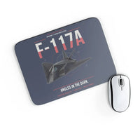 Thumbnail for F-117A Nighthawk design on navy blue rectangle mouse pad