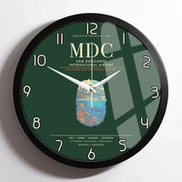 Thumbnail for Sam Ratulangi International Airport Manado MDC Wall-Clock Framed - Dark Green
