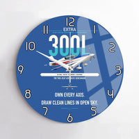 Thumbnail for Extra 300L design on blue no frame wall clock