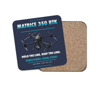 Thumbnail for DJI Matrice 350 RTK design on navy blue 1 piece coaster