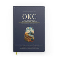 Thumbnail for OKC Will Rogers International Airport (OKC) design on navy blue notebook