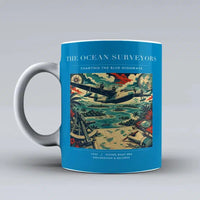 Thumbnail for VINTAGE G4064 - The Ocean Surveyors - Ceramic Mug design on turquoise