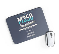 Thumbnail for Piper M350 design on navy blue rectangle mouse pad