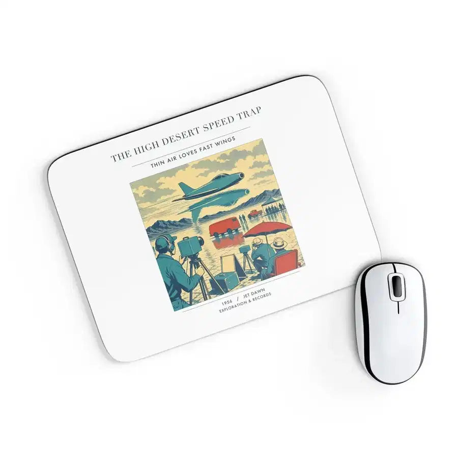 VINTAGE G4295 - The High Desert Speed Trap - Designed Mouse Pads design on white rectangle