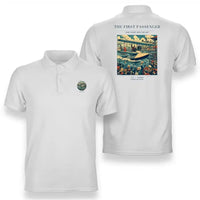 Thumbnail for VINTAGE G4007 - The First Passenger - Double-Side Polo T-Shirt design on white