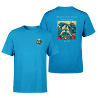 Thumbnail for VINTAGE G4227 - The Honeymoon Tickets - Double-Side T-Shirt design on turquoise double side t shirt
