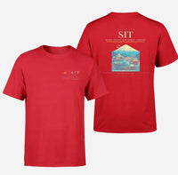 Thumbnail for Sitka Rocky Gutierrez Airport (SIT) design printed on red double-side t-shirt