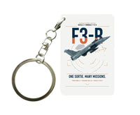 Thumbnail for Dassault Rafale C — F3-R standard design on white designed key chain, double-side print