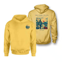 Thumbnail for VINTAGE G4503 - The Ferry Pilots - Double-Side Hoodie design on yellow double side