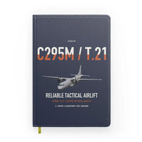 Thumbnail for Airbus C295M T.21 design on navy blue notebook