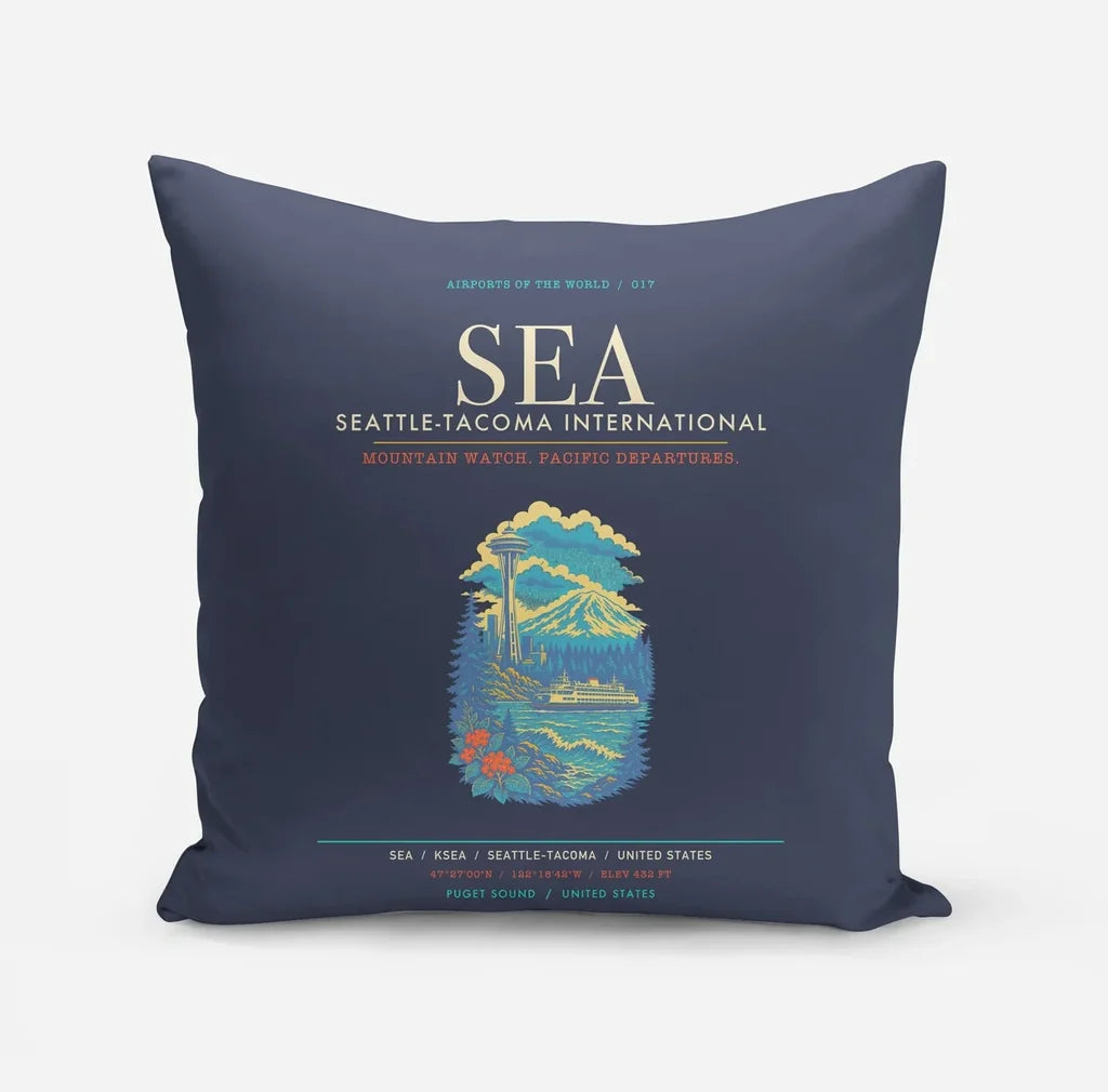 Seattle-Tacoma International Airport SEA - Navy Blue