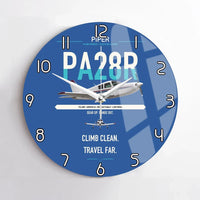 Thumbnail for Piper PA-28R Arrow III design on blue no frame wall clock