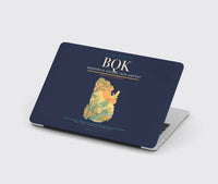 Thumbnail for Brunswick Golden Isles Airport (BQK) design on navy blue MacBook case