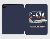 Thumbnail for C-47A Skytrain design on navy blue ipad tablet case