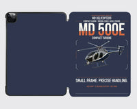 Thumbnail for MD Helicopters MD 500E design on navy blue ipad tablet case