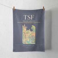 Thumbnail for Treviso Airport (TSF) design on navy blue towel