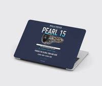 Thumbnail for PEARL 15 design on navy blue MacBook case