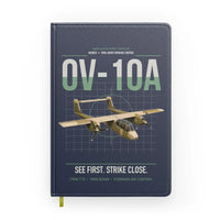 Thumbnail for OV-10A Bronco design on navy blue notebook